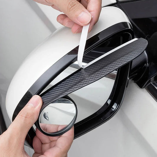 Car Rearview Mirror Rain Eyebrow Carbon Fiber Auto Side Mirrors Protector Blind Spot Mirror Visor Rain Shield Car Accessories
