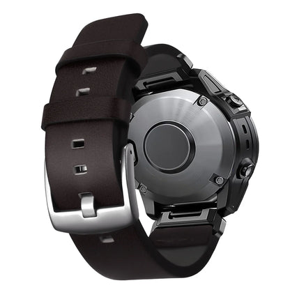 Leather Strap for Garmin Fenix 6X 6 Pro 7X 7 26mm 22mm Quick Fit Watch Band Wristband Forerunner 935 945 955 Smartwatch Bracelet