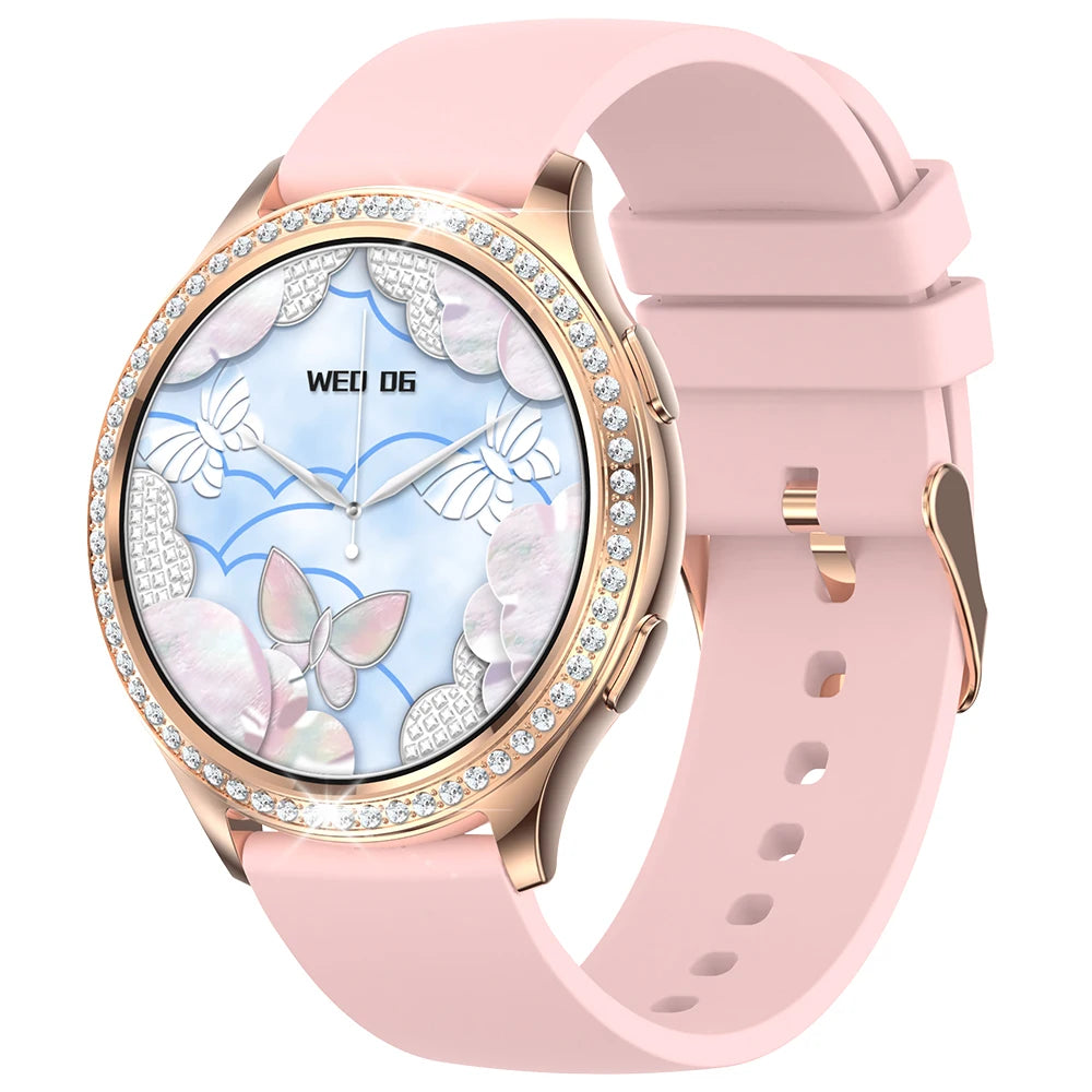 LIGE 1.32 inch Women Smart Watch Bluetooth Call AI Voice Assistant Women's Watches Custom Watch Face Health Monitor Smartwatches