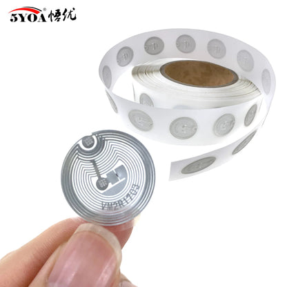 5YOA UID Wet Inlay Tag 25MM Rewritable Electronic RFID Clone 13.56Mhz 1K S50 Changeable Smart Chip Card NFC Replicator Copy