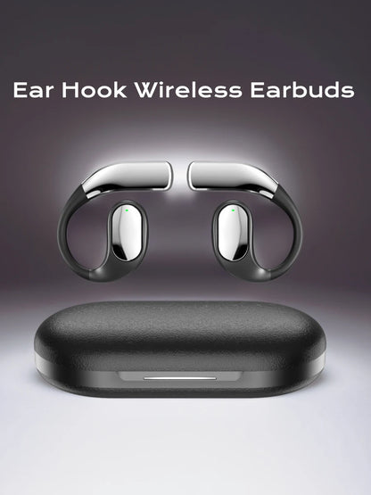 Ear Hook Wireless Earbuds ENC Noise Cancelling Bluetooth 5.4 Headphones Stereo Sound Sport Headset With Mic
