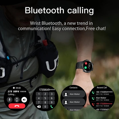 2025 New Outdoor Sports Smart Watch Heart Rate Bluetooth Call APP Fitness Course APP GPS Track 400mAh Large Battery SmartWatches