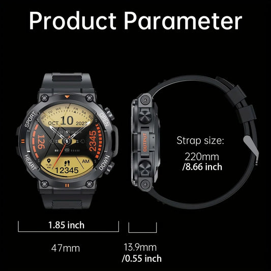 K56Pro Smart Watch for Men Heart Rate Blood Bluetooth Sport 400mAh Long Standby 1.39 Inch 360*360 HD Screen Outdoors Smartwatch