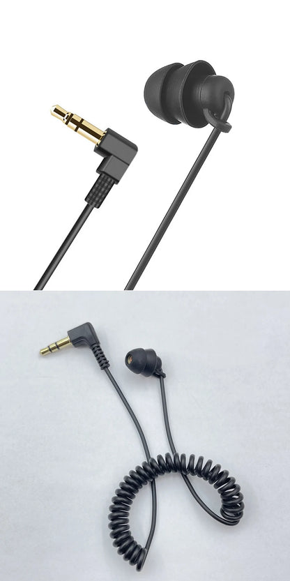 3.5mm Spring Earphones Single Side Bluetooth Headphones In Ear Heavy Bass Earbuds Wired Headset for Mobile Phone MP3 Computer