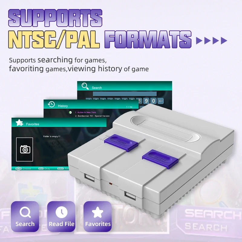 Retro 4K TV Video Game Consoles for SEGA SNES GBA GB Dendy Console 6000 Games Gifts