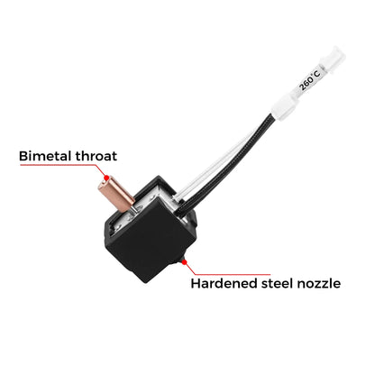 Hotend Update Kit Ender 3 V3 SE Heating Block Kit Bimetallic Throat High Temperature Print Head for Ender3 V3 Se 3D Printer