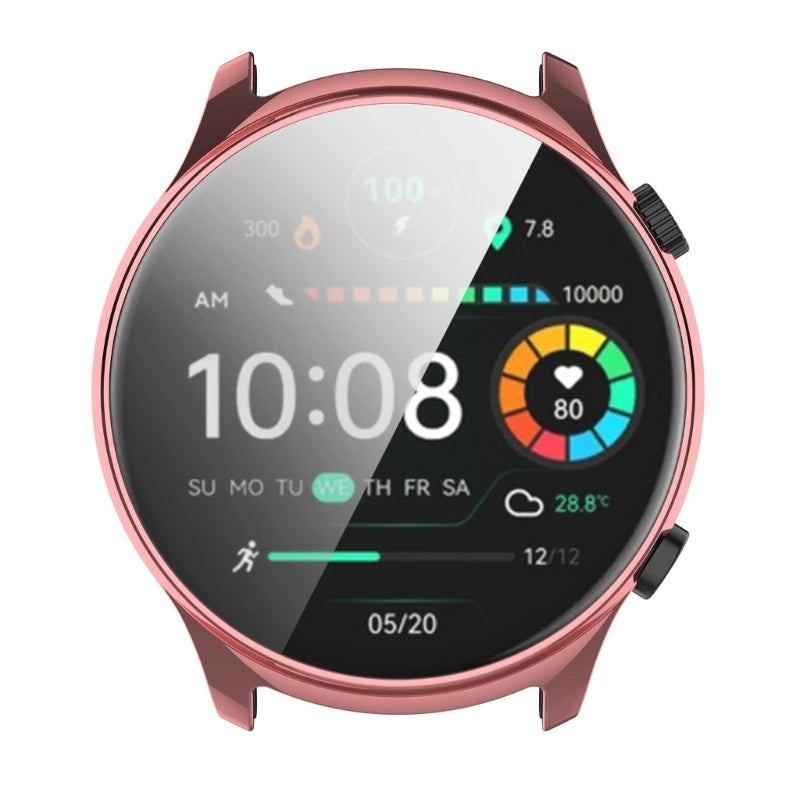 Screen Protector Protective Cover Soft TPU Case for HayLou RT3 Solar Plus LS16 Smartwatches Full Coverage Skin Repair Part
