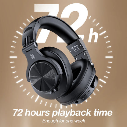 Oneodio Fusion A70 Wireless Bluetooth Headphones Bluetooth 5.2 Headphones Hi-Res Audio Over Ear 72H Playtime Professional Stud