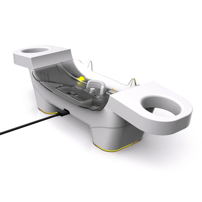 Fast Charging Dock for Meta Quest 3 with 4 Rechargeable Batteries , VR Charging Station with LED Light for Oculus Quest 3 DZ803