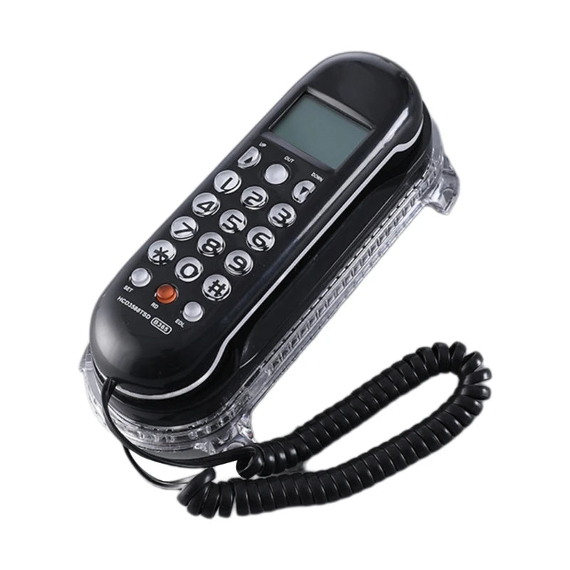 Crystal Base Mini Telephone Fixed Landline Phone B365 Small Wall mounted Phone