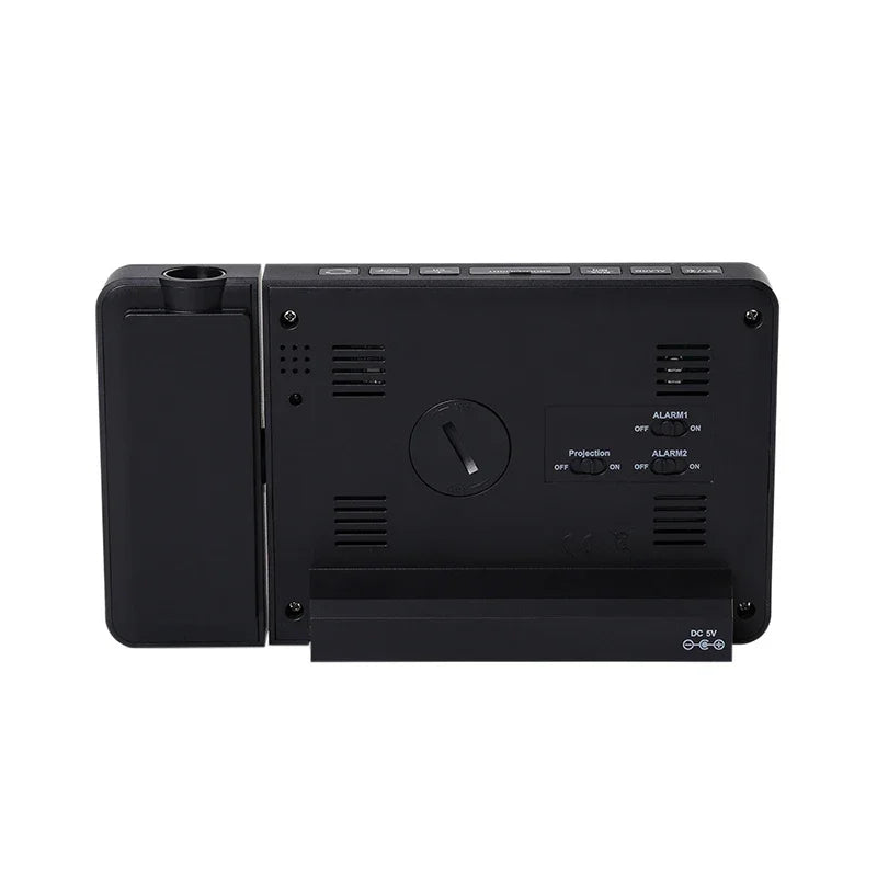 Electronic Projection Clock Weather Station Weather Forecast Temperature &Humidity Color Screen Digital Alarm Clock