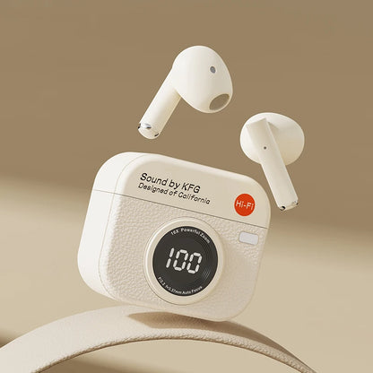 2025 New TWS Wireless Earphones with 5.4 Bluetooth 36 Hours Play Back Sport Earbuds with LED Display Headphones and Built-in Mic