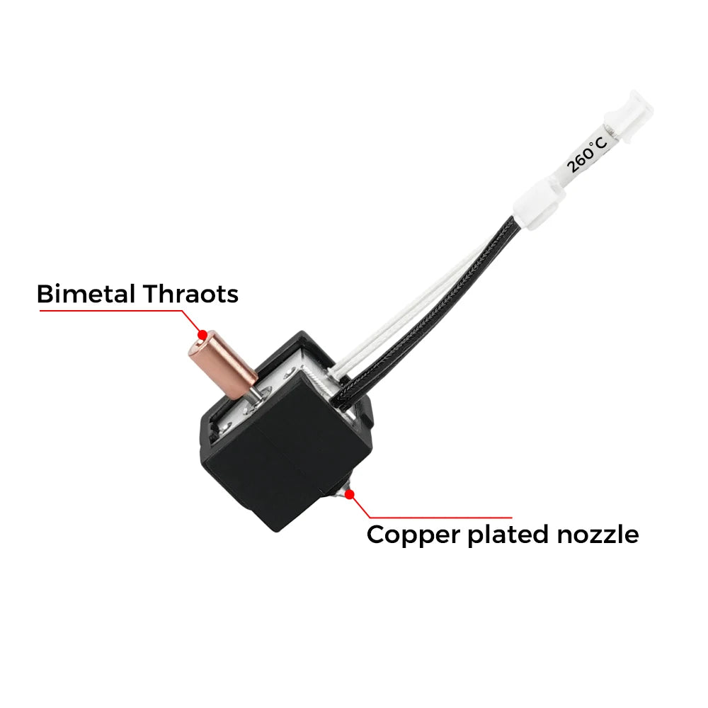 Hotend Update Kit Ender 3 V3 SE Heating Block Kit Bimetallic Throat High Temperature Print Head for Ender3 V3 Se 3D Printer