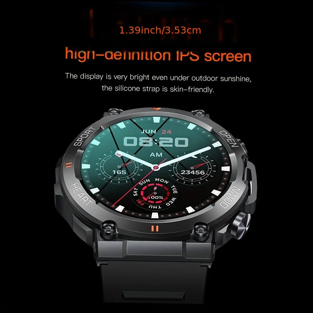 K56Pro Smart Watch for Men Heart Rate Blood Bluetooth Sport 400mAh Long Standby 1.39 Inch 360*360 HD Screen Outdoors Smartwatch