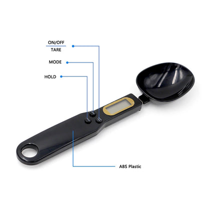 Electronic Kitchen Scale Spoon Weight Measuring Spoon LED Digital Scale Coffee Tea Sugar Spoon Scale Kitchen Tool 500g/0.1g