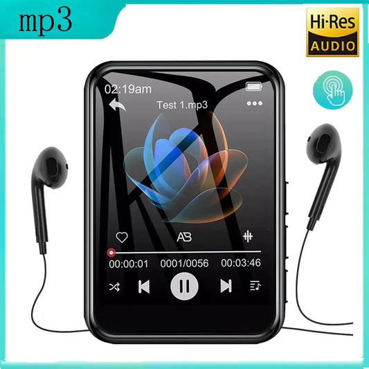 128GB 2.4-inch full touchscreen MP3 player Hifi Sound Quality MP3 Music Player Built-in Speaker Support E-book Video Recording