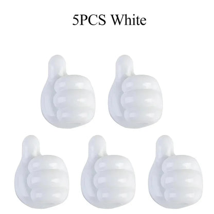 5/15pcs Cable Holder Clips Thumb Hook Wire Wall Hook Hanger Storage Cable Organizer For Earphone Line Mouse Wire