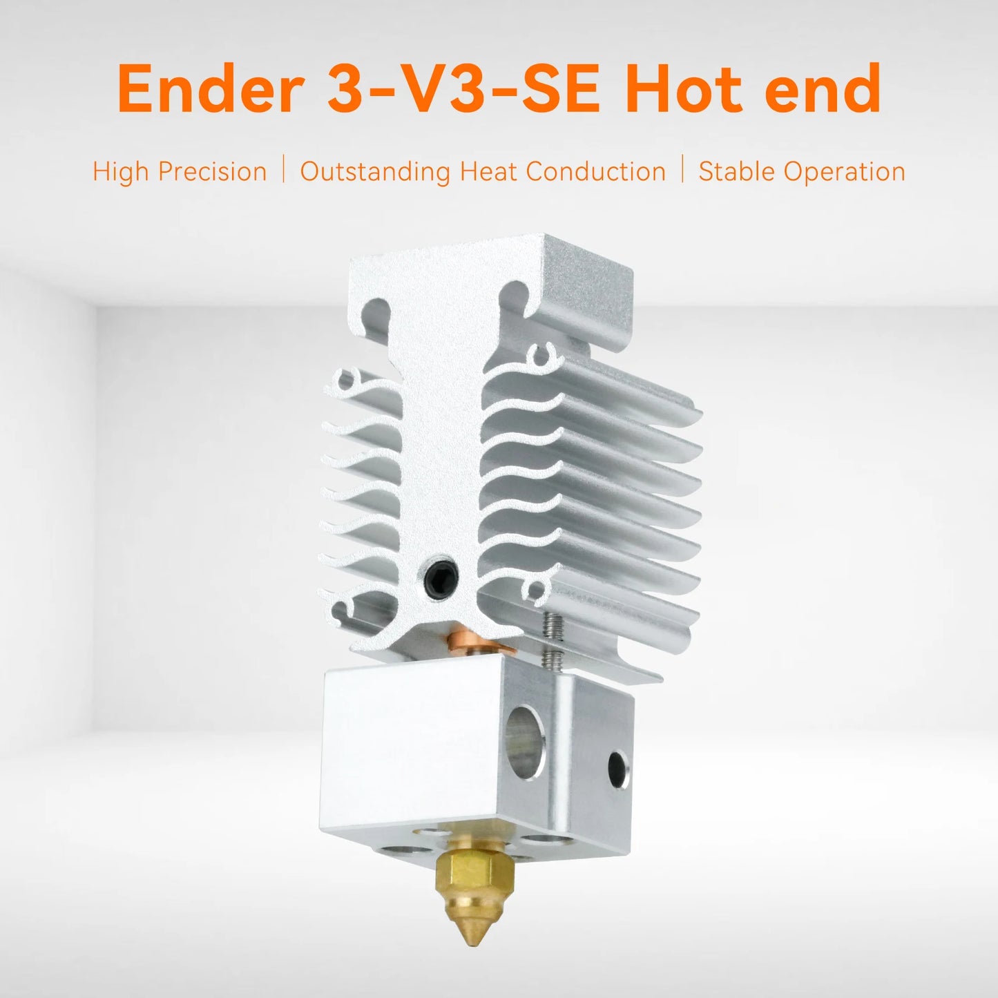 Hotend Update Kit Ender 3 V3 SE Heating Block Kit Bimetallic Throat High Temperature Print Head for Ender3 V3 Se 3D Printer