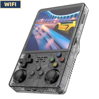 R36plus 4-Inch Large Screen Upgraded WiFi Retro Handheld Game Console Linux System Portable Pocket Video Player Games Kid Gift