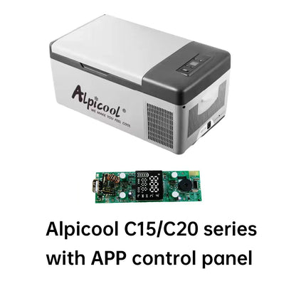Alpicool Car Refrigerator Control Panel Small Freezer Portable Cooler for Home Use Vehicle Truck Cold Mini Fridge With Bluetooth