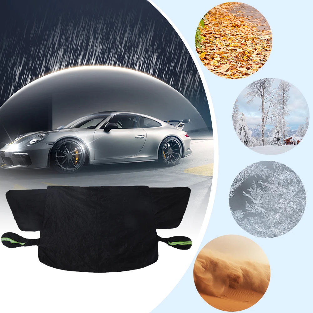 Magnetic Car Anti Freeze Snow Windshield Cover Oxford Cloth Car Front Windscreen Cover Automobile Sunshade Cover Car Accessories