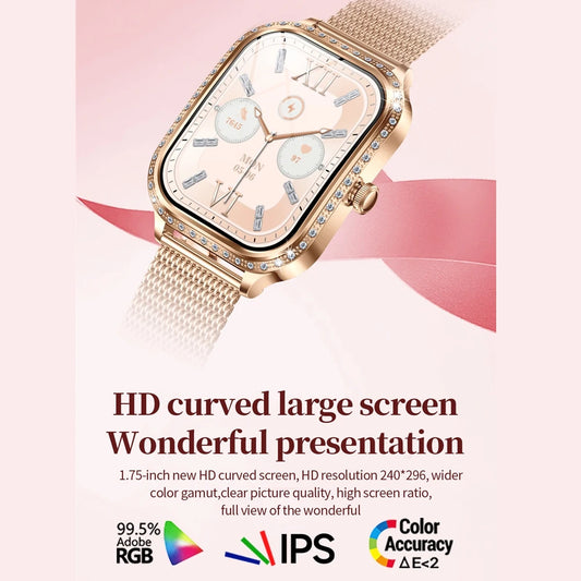 New For HUAWEI FIT3 Smart Watch Women 1.75" HD Display Heart Rate Sport Fitness IP68 Waterproof BT Call Smartwatch For Lady Gift