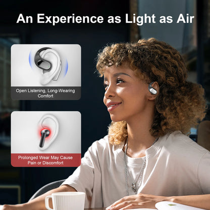 Ear Hook Wireless Earbuds ENC Noise Cancelling Bluetooth 5.4 Headphones Stereo Sound Sport Headset With Mic