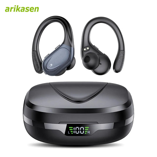 Ear buds Wireless Earbuds Bluetooth 5.3 Headphones 75hrs Playtime with Digital Display Sports Wireless Headphones with Earhook
