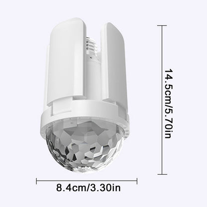 E27 LED Bulb RGB Atmosphere Lamp Remote Control Bluetooth Speaker Music Lamp AC85-265V 24W Folding Fan Blade Light Ceiling Light