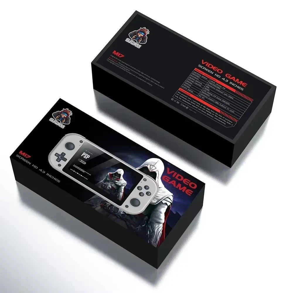 Handheld Video Game Console M17 64G 128G Open Source Linux System 4.3inch Screen Portable Pocket Video Player Retro Gaming  ﻿