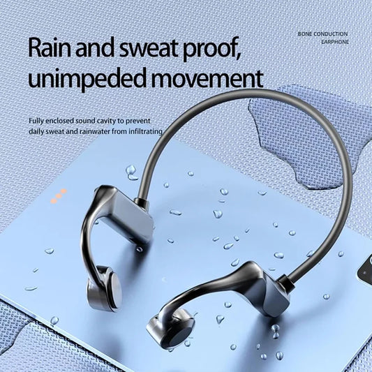 Bone Conduction Earphones IPX8 Waterproof HiFi Headset Suitable For Swimming Bluetooth 5.4 Wireless Sport Headphones MP3 NEW