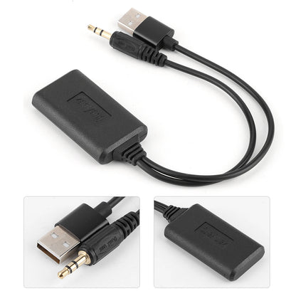 AUX Stereo Connector 3.5mm/0.14in Car AUX Audio Cable Wireless Bluetooth Receiver Adapter HIFI Stereo Music Auto Accessories