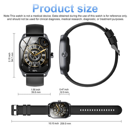 Style Curved Screen Smartwatches Men Ladies 2.01” HD 240*296 Bluetooth Call Alarm Clock Custom Photo Sports Watches Outside UXEX