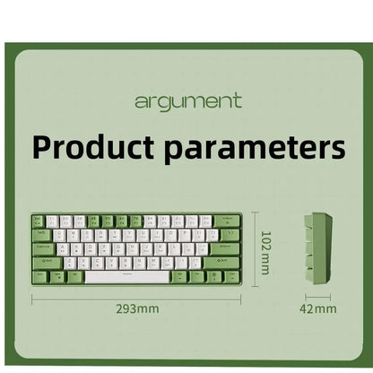 Wired mechanical keyboard 60% gamer bluetooth backlit Keyboards for tablet mini ergonomic  key board white